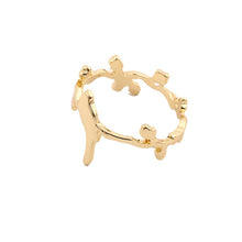 10PCS-R099 Cute Bird On Leaf Branch Ring,Animal Plant Rings