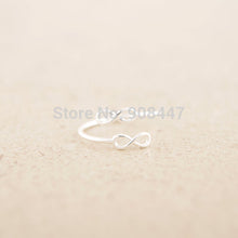 10PCS-R105 Personalized Double Infinity Ring,Adjustable Ring Gift