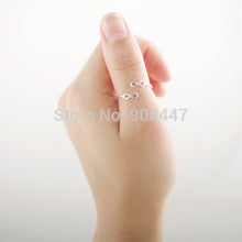 10PCS-R105 Personalized Double Infinity Ring,Adjustable Ring Gift