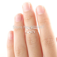 10PCS-R105 Personalized Double Infinity Ring,Adjustable Ring Gift