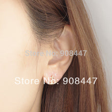 10PCS-S026 jewelry Gold Silver Tiny Anchor Stud Earrings