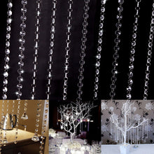 10pcss  1M/3.3 Foot Wedding DIY Decor Acrylic Crystal Beads Curtain Strand Garland PY6