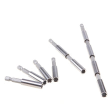 10Pcs 60mm Length Flexible Stretch Magnetic Bit Holder Extensions 1/4" Hex Shank Bit 82675
