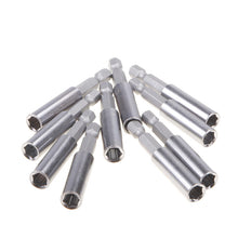 10Pcs 60mm Length Flexible Stretch Magnetic Bit Holder Extensions 1/4" Hex Shank Bit 82675