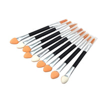 10Pcs MAANGE makeup brushes professional Double-end Eye Shadow Eyeliner makeup sponge eyebrow Lip makeup brush pen cleaner