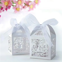10Pcs/Pack Candy Gift Boxes With Ribbon Wedding Party Favor box Pouch Wedding Boxes Party Candy Bags Wedding Favors 87941