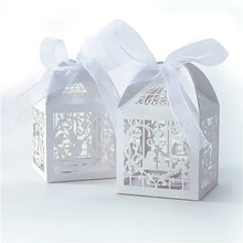 10Pcs/Pack Candy Gift Boxes With Ribbon Wedding Party Favor box Pouch Wedding Boxes Party Candy Bags Wedding Favors 87941