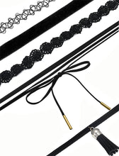 10Pieces Choker Necklace Set Stretch Velvet Classic Gothic Tattoo Lace Choker Fast Shipping Feida