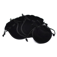 10pcss  6.6cm x 7.8cm Mini Jewelry Coin Storage Bag Velvet Flock Drawstring Pouches Boxes Xmas Wedding Gift Bags
