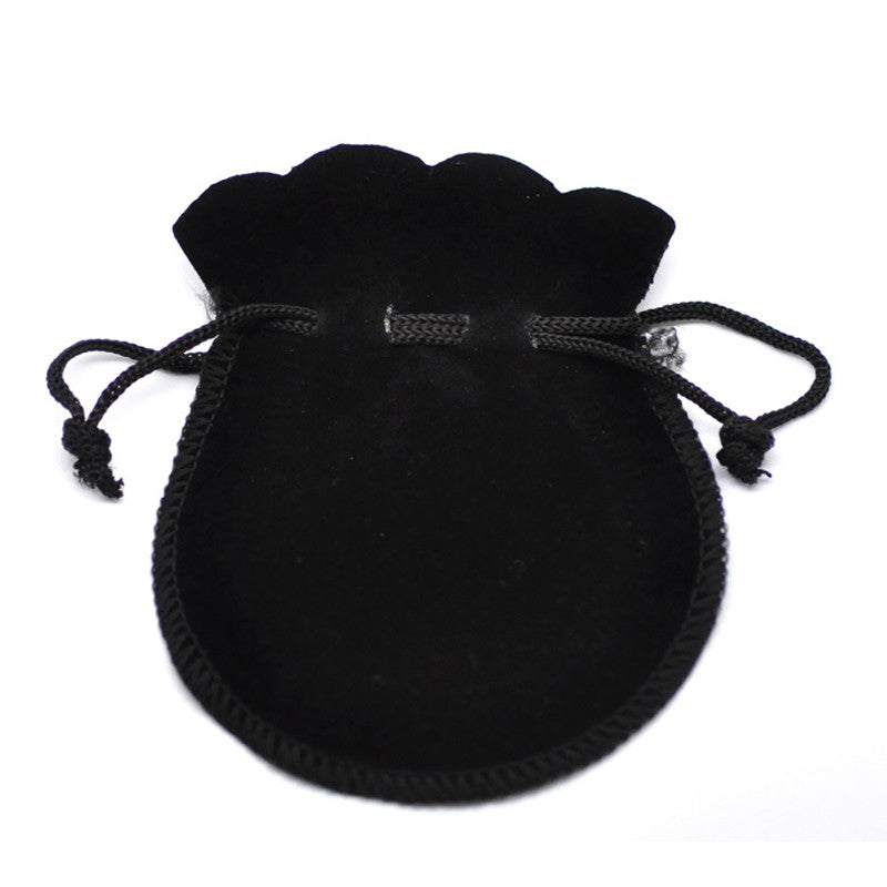 10pcss  6.6cm x 7.8cm Mini Jewelry Coin Storage Bag Velvet Flock Drawstring Pouches Boxes Xmas Wedding Gift Bags
