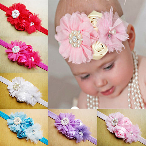 10pcs Baby Toddler Girls Kids Lace Flower Hair B Flower Headb Elegant Headwear For born Girls