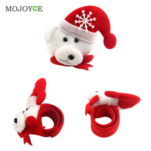 10pcs Christmas XMAS Gifts Decorations Santa Claus Elk Bear Bracelet Circle Christmas Gift for Children Christmas Ornament