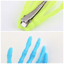 10pcsSkeleton Claws Skull Hand Hair Clip Hairpin Zombie Punk personality Horror Barrettes