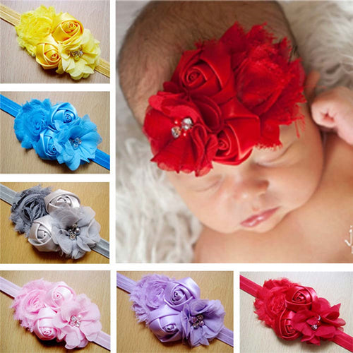 10pcs Lace Baby Headb Flower Girls Headb Hair Bow Flower Headb for Baby Girl Children Hair Accessories