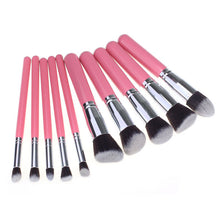 10pcs MAANGE Rose gold Makeup Brushes professional hair eyebrow foundation brush pen maquillage cosmetics make up brush