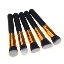 10pcs MAANGE Rose gold Makeup Brushes professional hair eyebrow foundation brush pen maquillage cosmetics make up brush