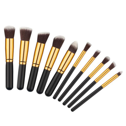 10pcs MAANGE Rose gold Makeup Brushes professional maquiagem cosmetics make up brushes eyebrow foundation Concealer brush