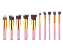10pcs MAANGE Rose gold Makeup Brushes professional maquiagem cosmetics make up brushes eyebrow foundation Concealer brush