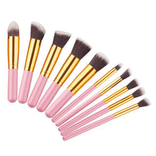 10pcs MAANGE Rose gold Makeup Brushes professional maquiagem cosmetics make up brushes eyebrow foundation Concealer brush