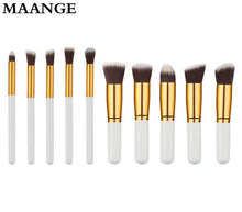 10pcs MAANGE Rose gold Makeup Brushes professional maquiagem cosmetics make up brushes eyebrow foundation Concealer brush