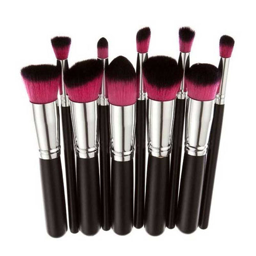 10pcs MAANGE rose gold makeup brushes professional Foundation eyebrow maquiagem brush pen make up brushes pinceis cosmetics