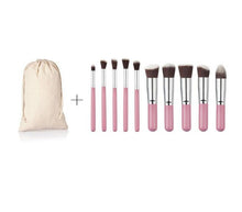 10pcs MAANGE rose gold makeup brushes professional maquillage brush pen Foundation eyebrow make up brushes Bag cosmetics