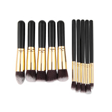 10pcs Makeup Brushes Set Cosmetic Eyeshadow Face Powder Foundation Lip Brush