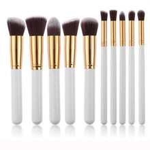 10pc Makeup Brushes Set Pro Powder Blush Foundation Eyeshadow Eyeliner Lip Colorful Cosmetic Brush Kit Beauty Tool