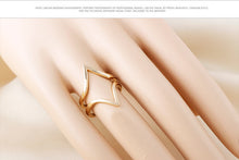 10pcs- Jewelry Accessary shinny Double V ring Simple Design Punk Couple Rings