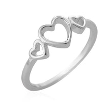 10pcs-R170 Jewelry Heart Ring Wedding Gift Love Rings Size 6.5