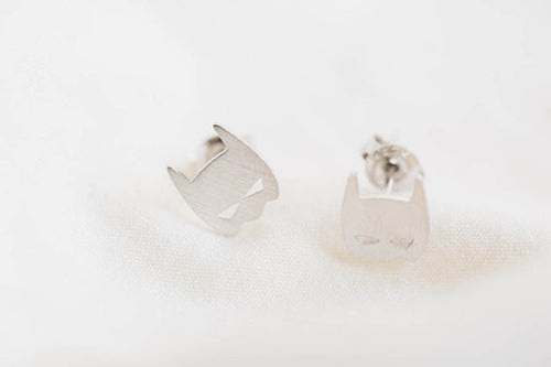 10pcs-S016 Cute Batman Earrings Jewelry Unique Comic Heros Simple Bat Batman Stud Earring Jewelry