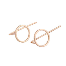 10pcs-S058 Minimalist Gold Small Silver Rose Circle Round Studs Earrings Simple Elegant Jewelry Earrings