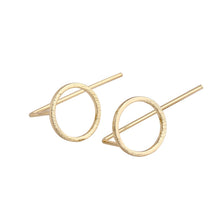 10pcs-S058 Minimalist Gold Small Silver Rose Circle Round Studs Earrings Simple Elegant Jewelry Earrings