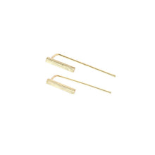 10pcs-S060 Gifts Simple Triangle Ear Clip Cuff Stud Earring Front Back Bar Post Love Crew Rebecca Geometric Figure S060