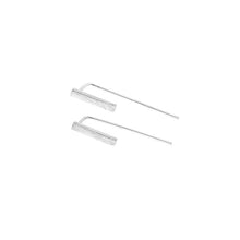 10pcs-S060 Gifts Simple Triangle Ear Clip Cuff Stud Earring Front Back Bar Post Love Crew Rebecca Geometric Figure S060