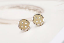 10pcs-S085 Simple Jewelry Gold Silver and Rose Gold Button Earring Girls Cute Earrings