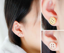 10pcs-S085 Simple Jewelry Gold Silver and Rose Gold Button Earring Girls Cute Earrings