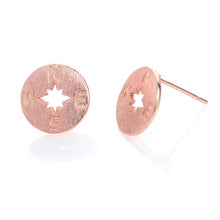 10pcs-S092 Special Gifts Girlfriend Gold Silver and Rose Gold Plated Compass Stud Earrings