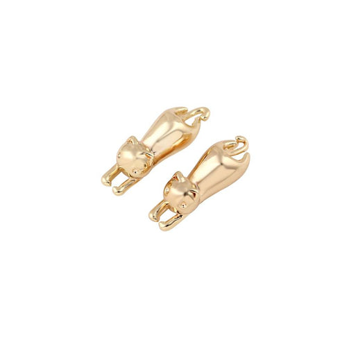 10pcs-S094 Earrings Cute Small Cat Double Sided Earring Animal Small Cat Earrings Jewelry Wedding