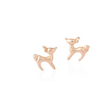 10pcs-S098 Earrings Cute Small Animal Deer Stud Earrings S098