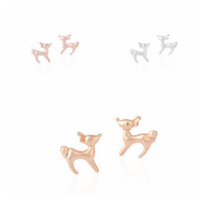 10pcs-S098 Earrings Cute Small Animal Deer Stud Earrings S098