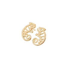 10pcs-S100 Jewelry Chameleon Iguana Shaped Animal Stud Earrings Party Gift