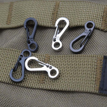 10pcs Survival Outdoor Mini Hang Buckle Quickdraw Key Chain Aluminium
