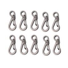 10pcs Survival Outdoor Mini Hang Buckle Quickdraw Key Chain Aluminium