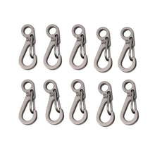 10pcs Survival Outdoor Mini Hang Buckle Quickdraw Key Chain Aluminium