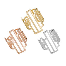 10pcslot Coming Gold Silver and Pink Adjustable Geometry Square Ring R155