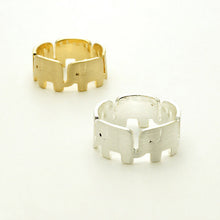10pcslot Gold and Silver Round Elephant rings Vintage Animal rings Jewelry s R322