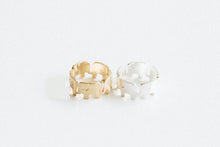 10pcslot Gold and Silver Round Elephant rings Vintage Animal rings Jewelry s R322