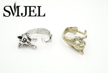 10pcslot Trendy Alloy Cute Cat Ring Antique Bronze and Silver Plated Vintage Ring R317