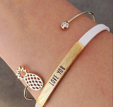 10pcslot-G052 Bangles Ajustable Pineapple Cuff Bangle Party Gift SZ052